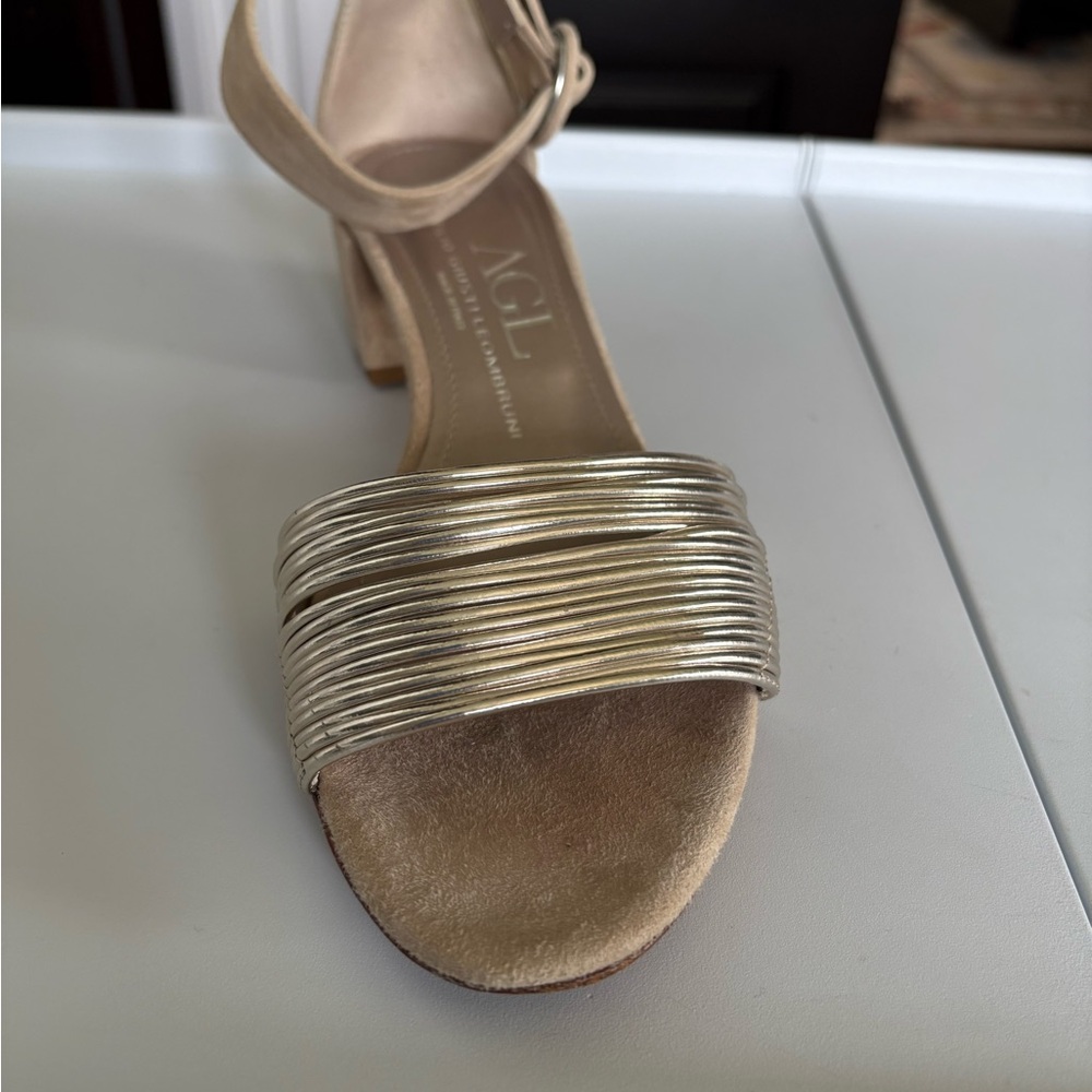 AGL Metallic Gold Sandals